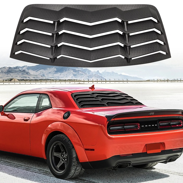 ABS Lambo Style Rear Window Louvers 08-23 Dodge Challenger